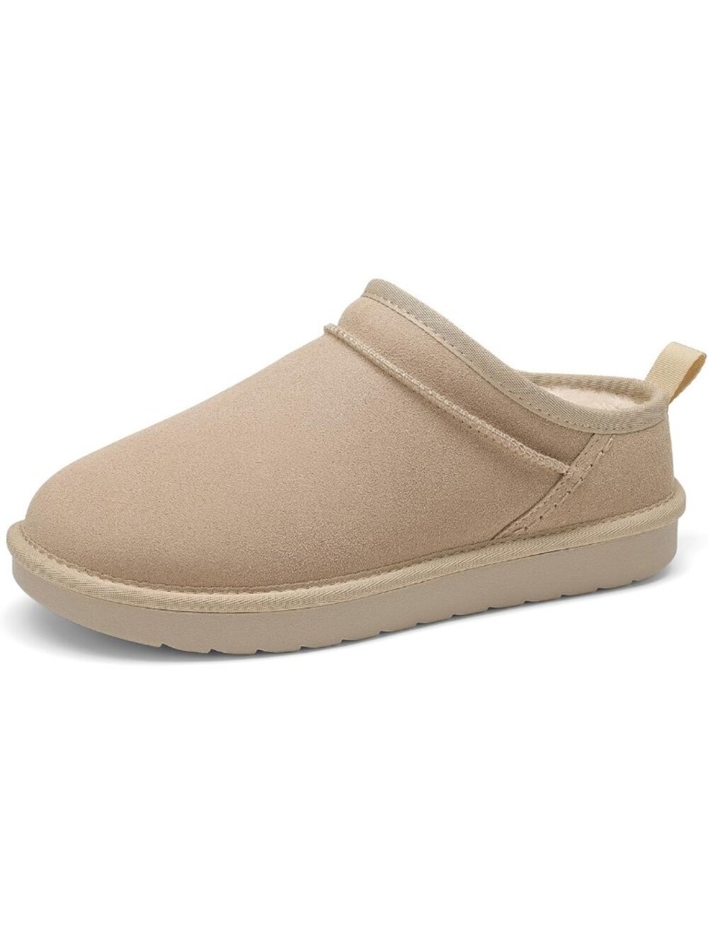 Cozy Women's Genuine Suede Slip-On Slippers | Soft, Comfortable Indoor Footwear